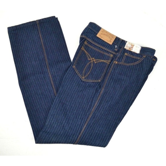 pinstripe blue jeans